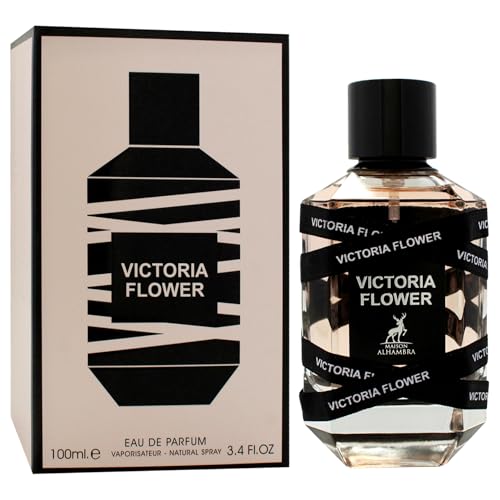 Victoria Flower Eau de Parfum Spray for Women 3.4 oz - Long-Lasting Floral Fragrance