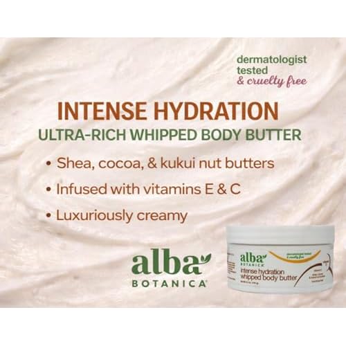 Alba Botanica Kukui Nut Body Cream, 6.5-Ounce Bottle (Pack of 2)