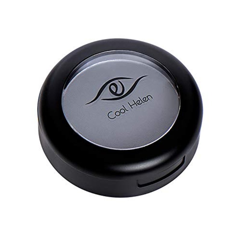 Eye Embrace Cool Helen Light Gray Eyebrow Powder & Pro Grip Angled Brow Brush Bundle - Waterproof, Cruelty-Free
