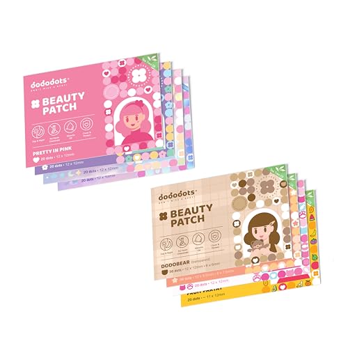 Dododots Pimple Patches bulk - Cute Acne Hydrocolloid Patch, Pimple Patches for Zit, Spot and Blemish Treatment, Acne Patches Bundle (8 Sets, 192 Acne Patches)