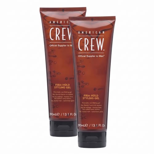 Men's Hair Gel - Firm Hold, Non-Flaking Styling Product, 13.1 Fl Oz Pack of 2