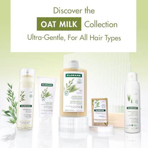 Klorane Ultra-Gentle Conditioner with Oat Milk, Suitable for the Entire Family, Paraben and Sulfate-Free
