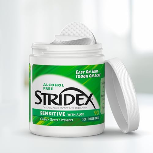 Stridex Medicated Acne Pads Sensitive 30 Count Pack of 3 - Gentle Clear Skin