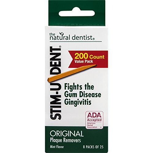 Plaque Removers Wooden Interdental Picks Mint Flavored 200 Count Box - Pack of 6