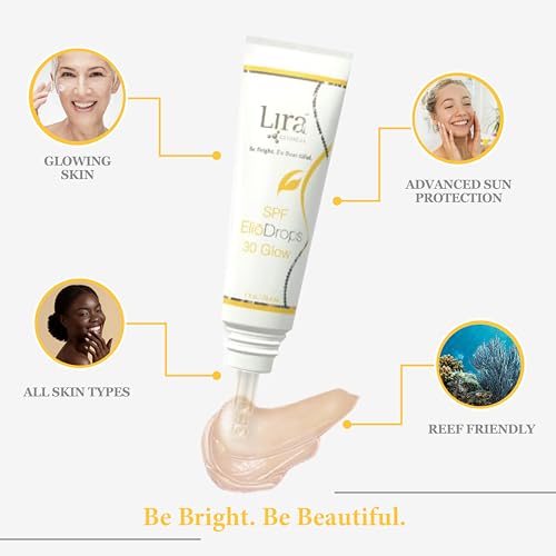 SPF 30 Zinc Oxide Sunscreen Serum with Glow Finish - 16% Zinc Oxide
