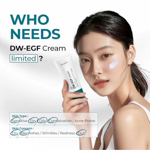 Anti-Aging Face Moisturizer with EGF & Hyaluronic Acid - Lightweight Hydrating Cream