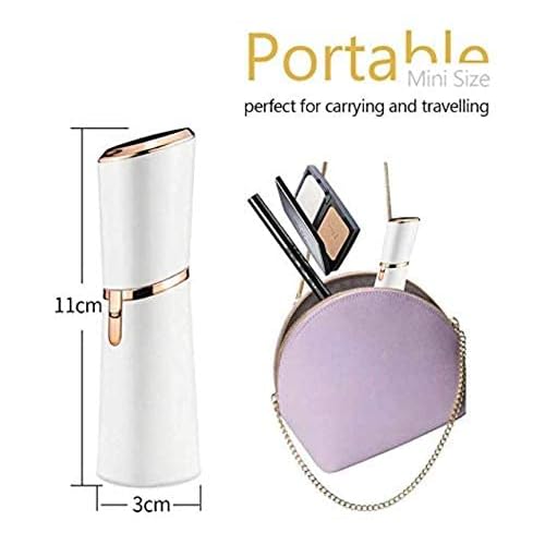 LA Beauty¢â Facial Hair Remover for Women, Painless Lady Shaver, Peach Fuzz, Chin, Upper Lip Hair Removal with LED Light, Battery Included