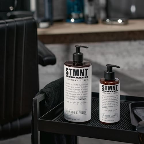 STMNT Grooming Goods All-In-One Daily Cleanser | SLS/SLES Sulfates Free | Extra Caring Formula w/Activated Charcoal & Menthol
