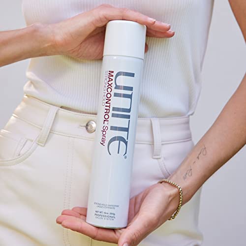 UNITE Hair ? MAXCONTROL Hairspray ? Strong Hold Styling Spray with Workable, Brushable Control ? Flake-Free Finish ? Thermal Protection ? 10 Oz
