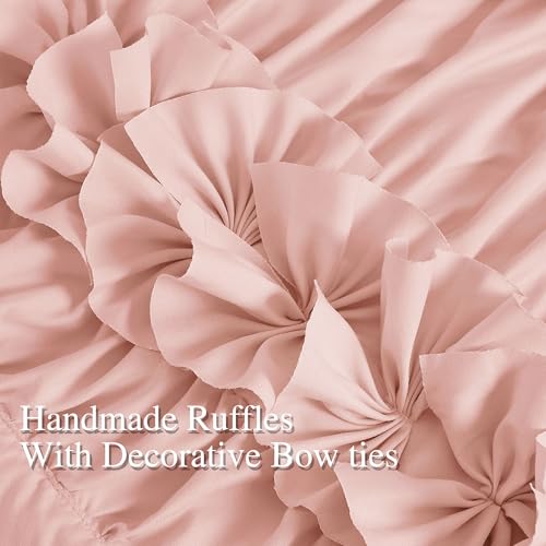 Peach Pink Blackout Window Curtains 52x96 Inches, 2 Panels - Homechoice Decor
