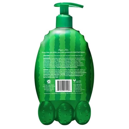 a g RS Raw Sugar Kids Watermelon and Strawberry Hand & Body Lotion. Made with Plant-Derived Ingredients. Sulfates and Parabens Free. Vegan. 12 Fl Oz. (1 Pack)