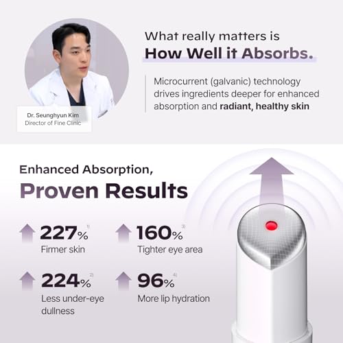 LG Pra.L Superform Galvanic Booster Mystic White - 1-Minute Anti-Aging Microcurrent Device