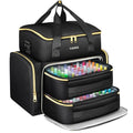 YOREPEK Extra Large Nail Polish Organizer Case - Black, 96 Bottles