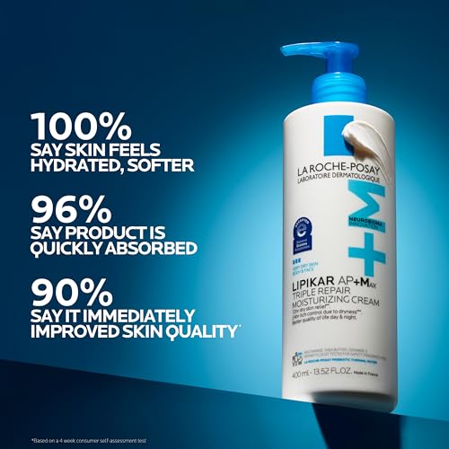 La Roche-Posay Lipikar AP+MAX Triple Repair Moisturizing Body Cream 8.03 Fl Oz Pack of 2