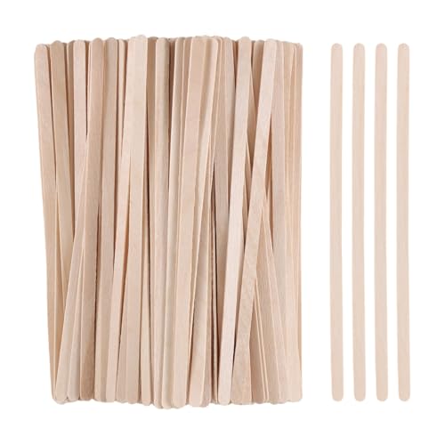 300/600/1200 Pieces Disposable Wood Stick Beauty Spatulas Log Hair Removal Wax Coating and Eyebrow Trimming Wooden Stick (1200pcs)