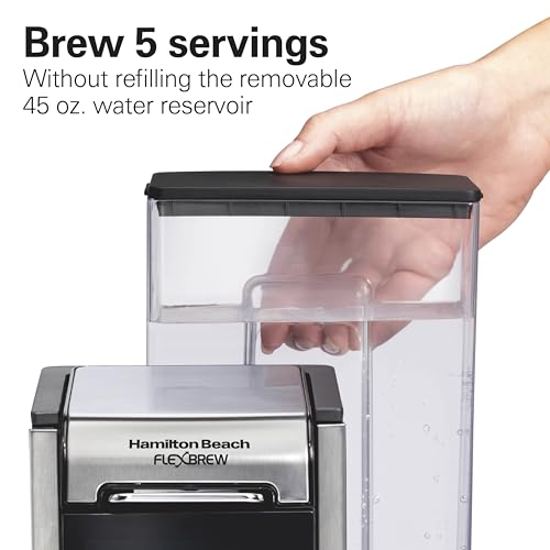 Hamilton Beach FlexBrew Advanced 4-in-1 Single Serve Coffee Maker - Black