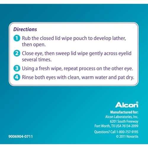 Systane Lid Wipes Eyelid Cleansing Wipes 30 Each (Pack of 4)