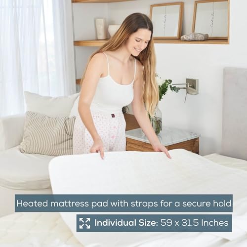 Electric Heated Underblanket with 8 Heat Settings - Soft Fleece, Auto Shut-Off