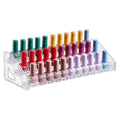 Acrylic Nail Polish Organizer Rack 3 Tiers Clear Storage Stand for Cosmetics