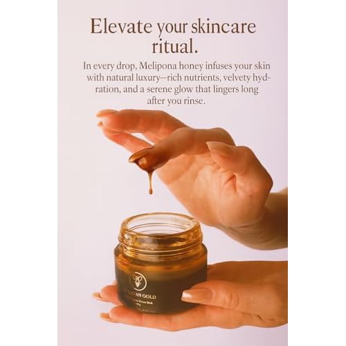 Melipona Honey Face Mask ? The All-Natural Solution for Dry Skin, Fine Lines & Youthful Glow With Enzymes & Antioxidants ? Soothes Skin After Sun Exposure ? Gentle Moisturizer for Sensitive Skin