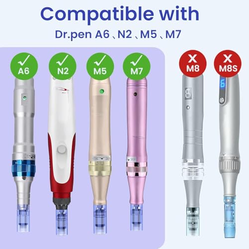 Microneedling Pen Cartridges 36 Pin Replacement for Dr Pen A6/N2/M7 – 10 Pack