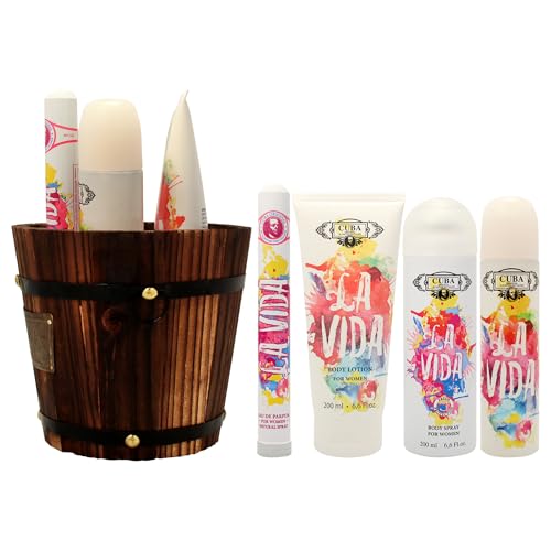 Cuba La Vida Women's 4-Piece Gift Set - Eau de Parfum & Body Lotion