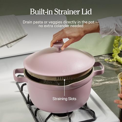 Our Place Perfect Pot 6.5 Qt Nonstick Ceramic Dutch Oven with Lid - Steam Variation