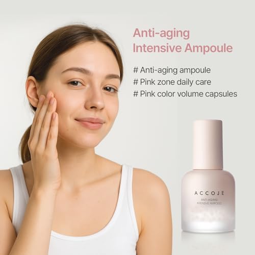 ACCOJE Anti-Aging Intensive Ampoule 30ml ? K-Beauty Capsule Serum with Jeju Botanical Complex & Peptides