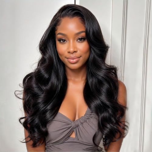 Half Wig Body Wave Human Hair 3-in-1 Seamless Flip-Over Glueless Headband Wig 18 Inch - Black