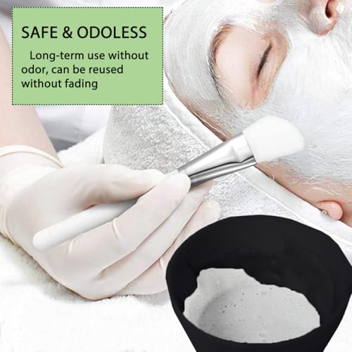 Plastic Facial Mask Mixing Masks Set - DIY Skincare Mixing Tool Kit Mud Masks Bowls Skin Care Mixing Tools Microwavable Silicone Bowl Cosmetic Beauty Tool for Home Salon