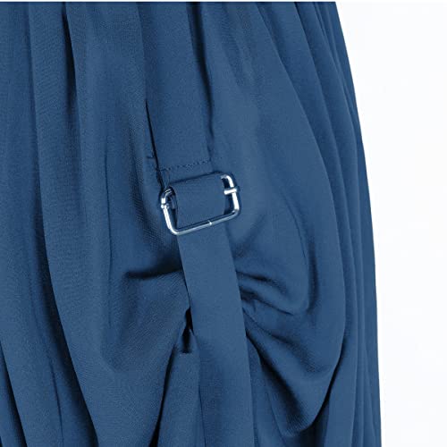 Women's Renaissance Skirt Victorian Peasant Double-Layer Maxi Long Skirt