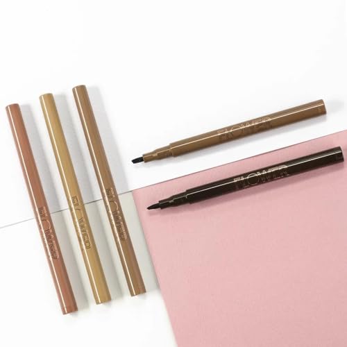 Flower Beauty Brow Vixen Tattoo Effect Stain - Smudge Proof, 12 Hr Wear Eyebrow Makeup with Chisel Tipped Applicator, Contains Aloe Vera & Vitamin E (Auburn) (Pack of 1)