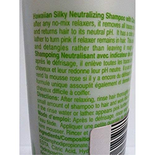 Hawaiian Silky no lye neutralizing shampoo, White, 8 Fl Ounce