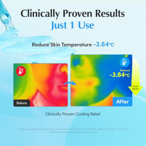 Hydrating Face Serum with Hyaluronic Acid & Ceramides - Redness Relief & Cooling Care, 1oz