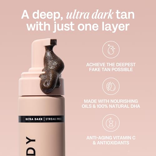 BALI BODY Ultra Dark Self-Tanning Mousse & Mitt Set - Deep Bronzed, Streak-Free, Vegan