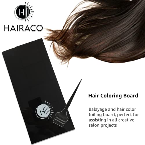 Hairaco Classic Black & White 5x11 Foil Board – Salon Foiling Paddle with Non-Patterned Working Side