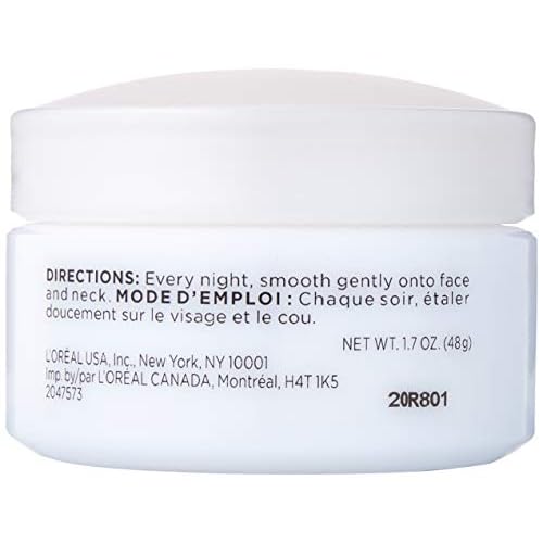 L'Oreal Paris, RevitaLift Anti-Wrinkle + Firming Night Cream Moisturizer 1.7 oz (Pack of 6)