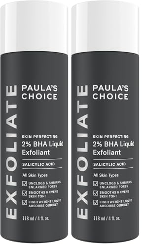 Paula's Choice 2% BHA Liquid Exfoliant for Face - 4 Fl Oz Pack of 2