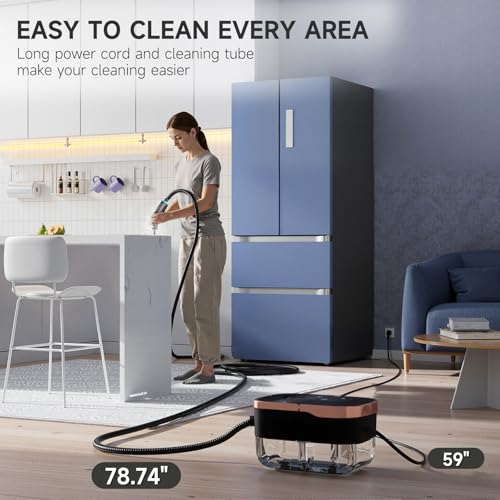 Handheld Steam Cleaner for Home & Car Detailing - Powerful 4Bar Pressure, 15S Instant Heat