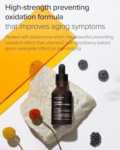 Mary&May Idebenone Blackberry Face Serum 1.01 Fl Oz - Antioxidant Skin Care