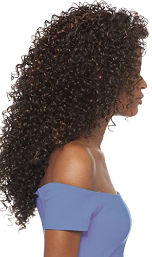 Outre Dominican Curly Synthetic Half Wig - Batik Quick Weave Hair (2 Dark Brown)
