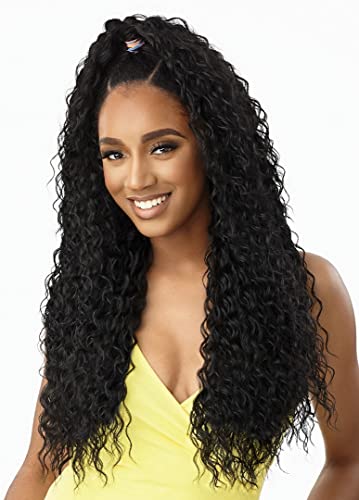 Outre Converti Cap Wet & Wavy Style Wig - Kissed by Mist, Mulled Wine