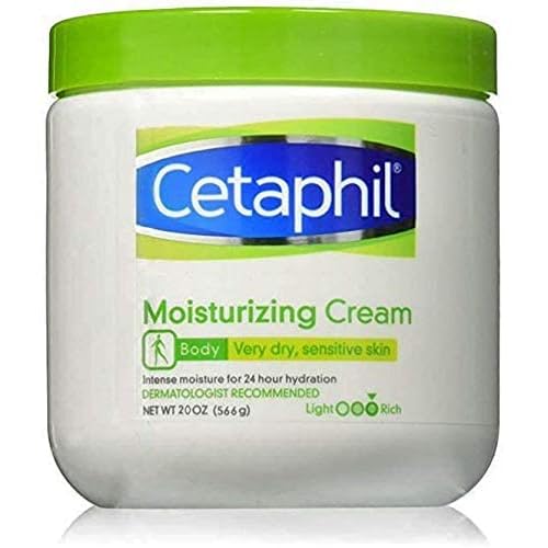 Cetaphil Moisturizing Cream, 16oz (Pack of 2), Hydrating Moisturizer For Dry To Very Dry, Sensitive Skin, Body Cream Completely Restores Skin Barrier In 1 Week, Fragrance Free, Non-Greasy