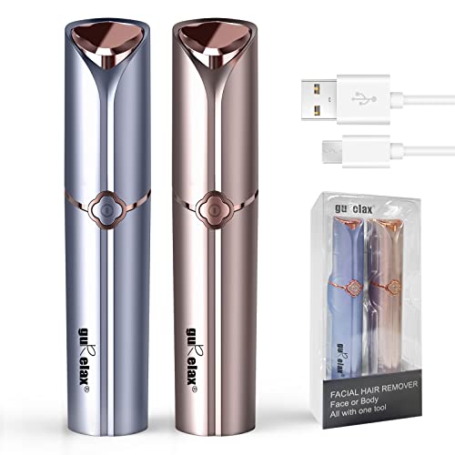 Facial Hair Removal Device for Women Blue & Gold Painless & Reusable