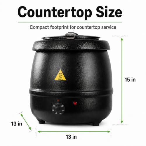 YBSVO 11 Quart Commercial Soup Kettle Warmer - Food Service Hot Food Dispenser