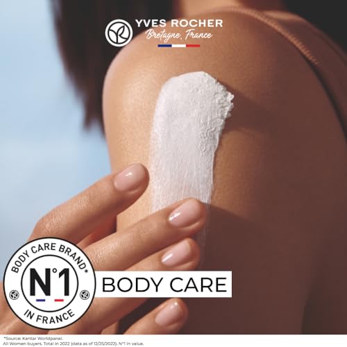 Yves Rocher Shea Butter Body Cream for Dry Skin - Nourishing Moisturizer, 8.4 FL OZ