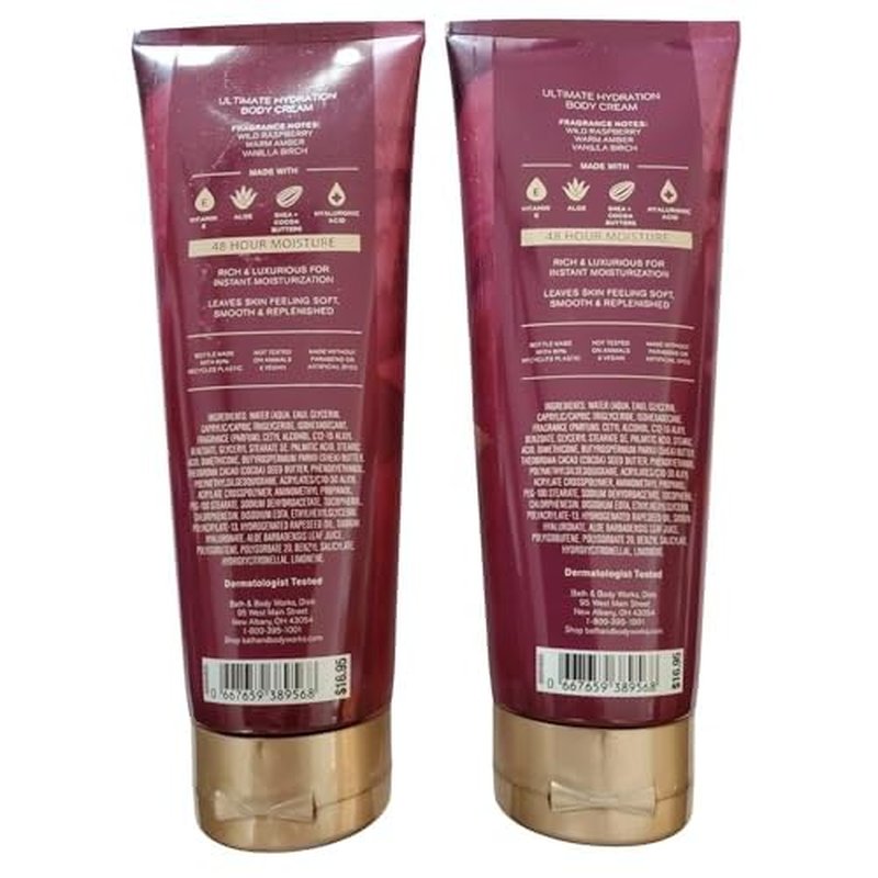 Bath & Body Works Autumn Drive Ultimate Hydration Body Cream 8 Ounces Pack of 2