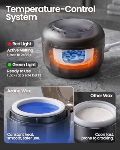 Nose Wax Kit with 100g Hard Wax and USB Warmer - Jet Black / 3.53 Ounce