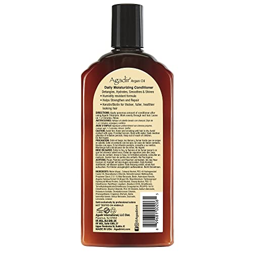 Agadir Argan Oil Daily Moisturizing Conditioner 12.4 Fl Oz - Repair & Shine
