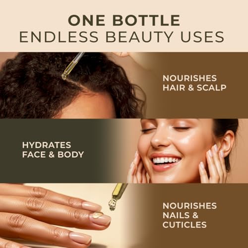 Organic Myrrh Oil for Skin (0.34 fl oz) & Jojoba Oil for Hair (3.4 fl oz) Set - Aromatherapy Grade Essential Oils Set - Gya Labs